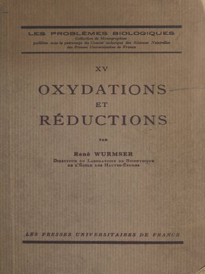 cover image of Oxydations et réductions
